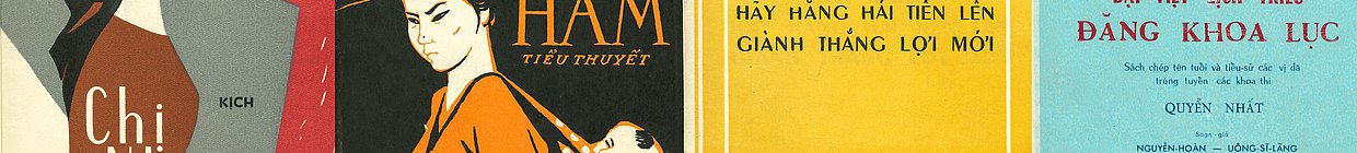 Vietnamesische Buchcover der 1950er - 1970er Jahre